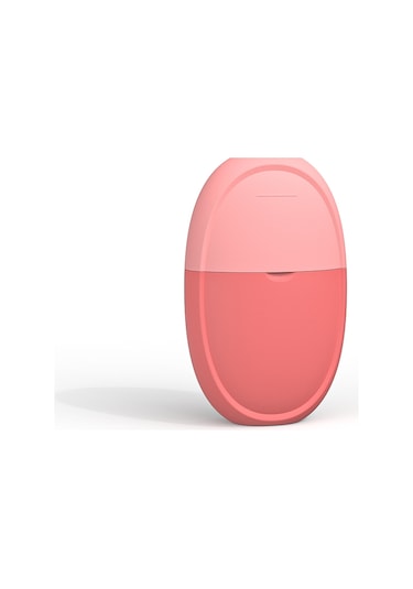 Mufunye Cilt Bakımı İçin Çok Fonksiyonlu Dıy Yüz Buz Rulosu - Pembe Oval Silikon Masaj Aracı Çok Renkli