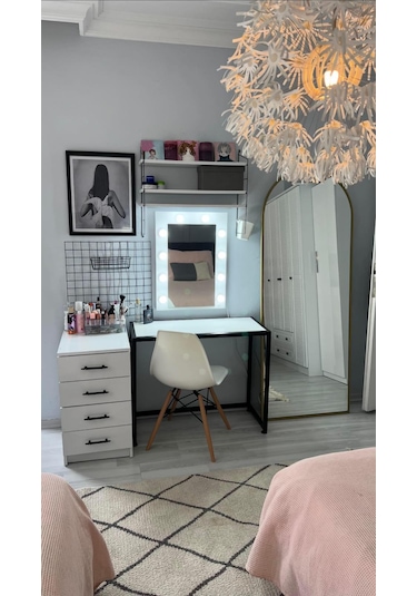 Home Işıklı Solist Makyaj Kulis Aynası 68 x 50 CM