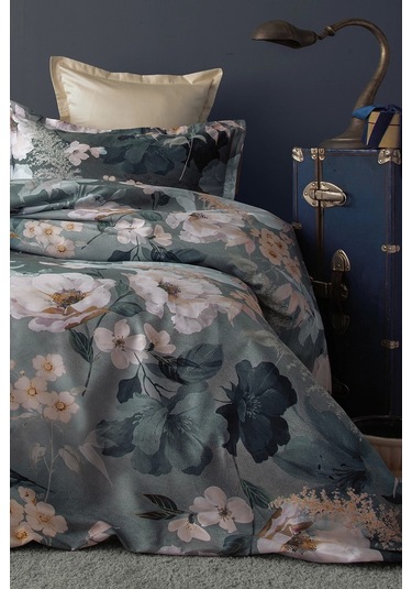 Katie 300 Tc 120 Tel Dijital Pamuk Saten Nevresim Takımı Çift Kişilik Çok Renkli