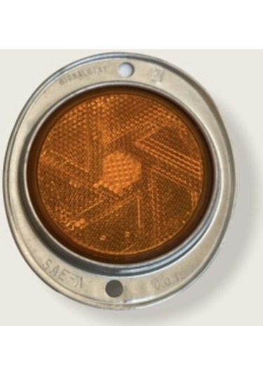 Sarı Vidalı Yuvarlak Metal İnce Kenar Reflektör Made In Usa