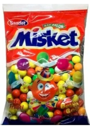 Saadet Misket Tutti Frutti Sakız Dökme 9 G x 111 Adet'li 6 Paket