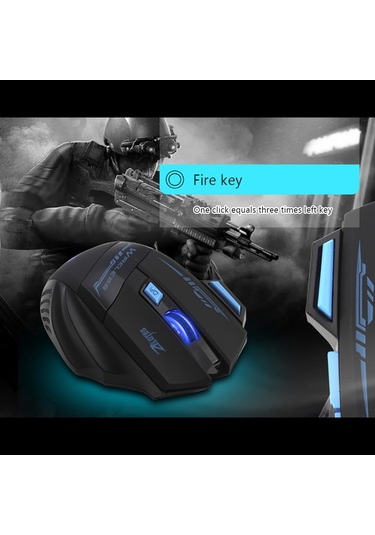 Mufunye Zelotes F14 Kablosuz 2400 Dpı 7 Tuşlu Rgb Aydınlatmalı Profesyonel Oyuncu Faresi F-14