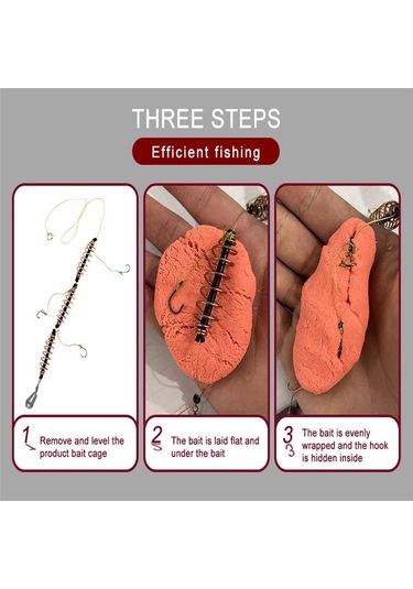 Ftk 3 Parça/toplu Besleyici Kafes Cazibesi Sazan Balıkçılığı Sazan Bahar Balıkçılığı Tatlı Su Ve Tuzlu Su 25g