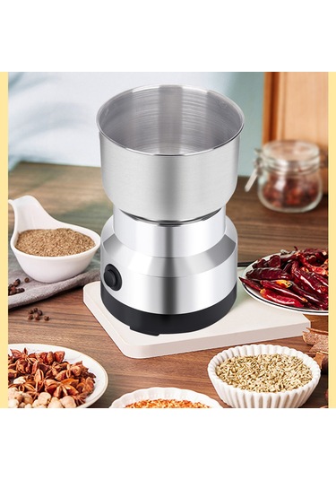 Xindoker Ev İçin Elektrikli Küçük Değirmen - Kahve, Baharat, Tahıl, Kuruyemiş, Evcil Hayvan Yemi Öğütücü - 360 Tam Öğütme - Ayarlandırabilir Süre - Avrupa Standartı 220v Çok Renkli