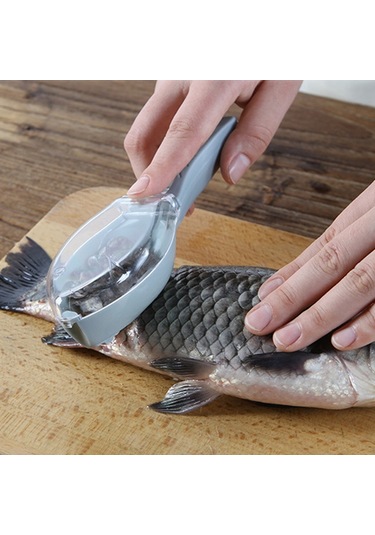 Cbtx 3 Parça Ct1682 Kalınlaştırılmış Plastik Balık Pulları Çekme Makinası Kapaklı Mavi