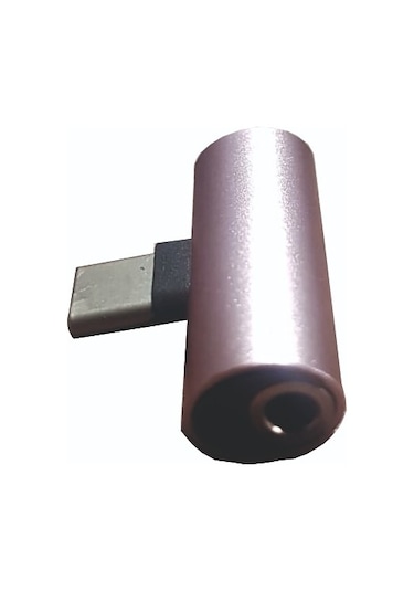 Type-c To Aux Ve Şarj Çevirici Adaptör Qtop 4485 Rosegold
