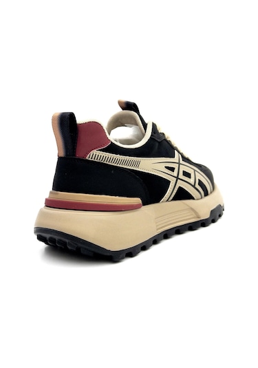 Guja 25k501-2 Erkek Bağcıklı Kalın Taban Sneaker Ayakkabı Siyah