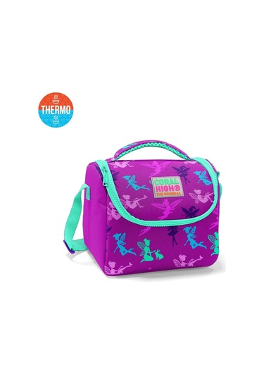 Coral High Kids Koyu Pembe Su Yeşili Peri Desenli Thermo Beslenme Çantas 11803