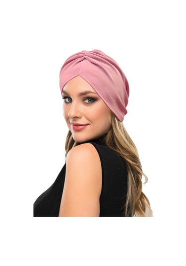 Büzme Çift Taraflı Pudra Hazır Türban Tesettür Havuz Bonesi