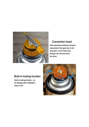 Kartuş Piknik Brülörü Kartuşlu Ocak Konserve Kutuları Adaptör Ocak Başı Dönüştürücü Kamp Konserve Kutuları Adaptörü Altın