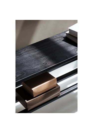 Woodesk Rastro, Ahşap, Ayakkabılık, 100x65, Siyah Renk Siyah