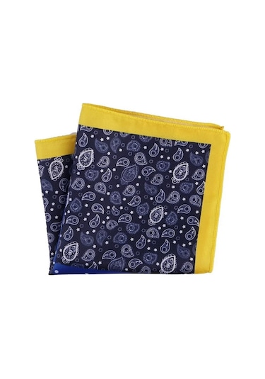 Omark Cotton İpek Mendil No2 Lacivert