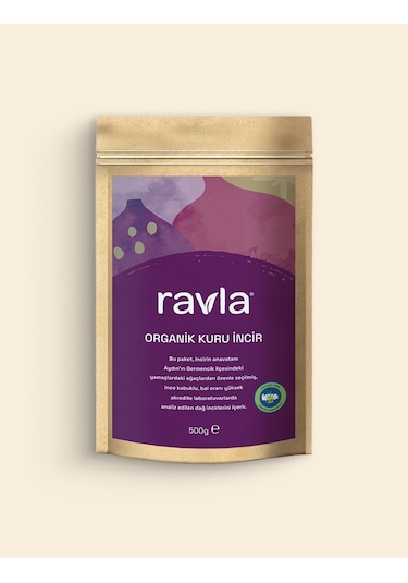 Ravla Organik Kuru İncir - 500g 500 G