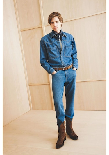 Defacto Sergio Regular Fit Normal Bel Boru Paça Jean Pantolon A6948AX25AU Mavi Defacto Sergio Regular Fit Normal Bel Boru Paça Jean Pantolon A6948AX25AU Mavi