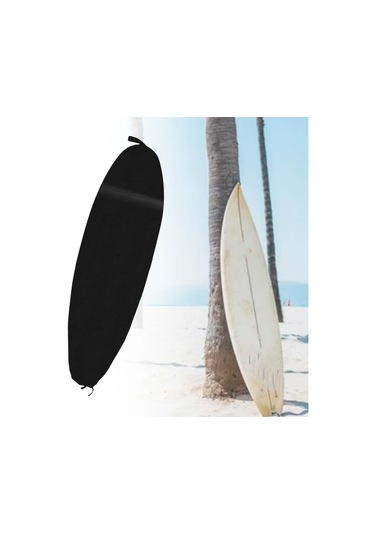 Suntek Hafif Sörf Tahtası Çorap Örtüsü Saklama Işığı 200cmx50cm-siyah Siyah