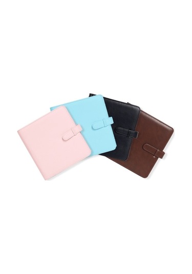 Rogfer Polaroid Square 288 Fotoğraflı Bilet Banka Kartı Saklama Kitabı İçin, Renk: Siyah