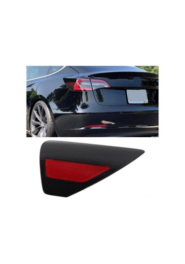 Youtek Tesla Model 3 2017-2023 Ve Model Y 2020-2023 Sağ Arka Fener Paneli Yansıtıcı Kapağı - Abs Malzeme, Yüksek Görünürlük, Direk Değişim 1100781-99-d, 1505513-00-a