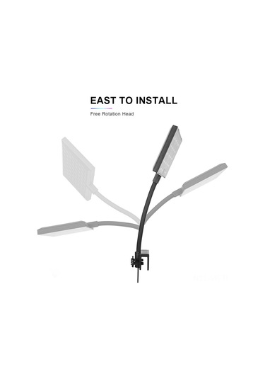 Vkemall Ct-128b Akvaryum Led Işığı, Yüksek Parlaklık, Bitki Geliştirici, Esnek Kafa, Evrensel Klips, Avrupa Standartı Siyah