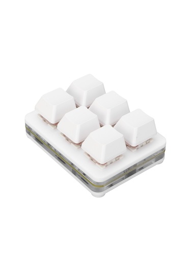 Xindoker 6 Tuşlu Programlanabilir Mekanik Klavye, Rgb Işıklı, Kısayol Ve Makro Tanımlama, Usb Kablolu Kırmızı Switch, Tasarım Ve Oyun İçin