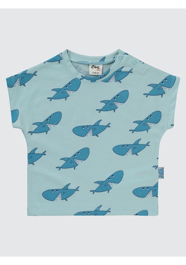 Civil Baby Erkek Bebek Şortlu Takım 6-18 Ay Soft Mavi Soft Mavi