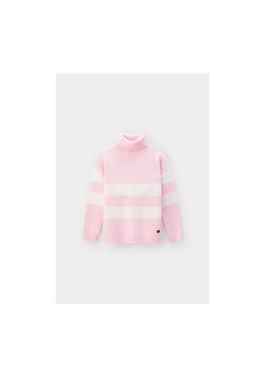 Crockıd Yüksek Yakalı Örgü Kazak 239854274 Pembe