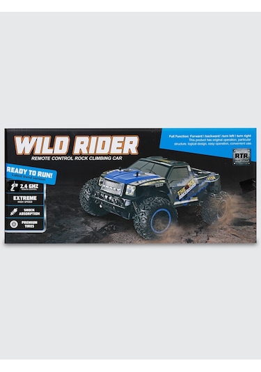 Şarjlı 1:10 Rc Dev Off-road Araba 15km/h Hızlı Arazi Aracı 40 Cm - Mavi
