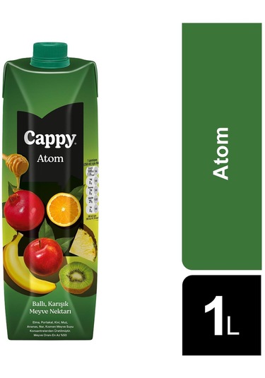 Cappy Atom Ballı Karışık Meyve Nektarı 1 Lt X 6 Adet