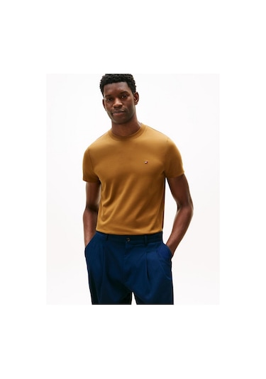 Tommy Hilfiger Mw0mw33202 Luxury Erkek Tişört Sarı