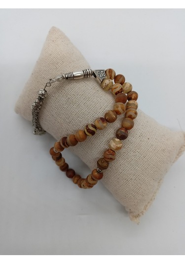 Balık Hediyelik Tibet Akiği Akik Taşı Doğaltaş Tespih- Mdl-1038