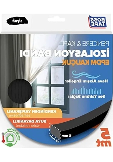Epdm Kauçuk Pencere Ve Kapı İzolasyon Bandı - 5mm X 15mm X 5mt 0.05 M