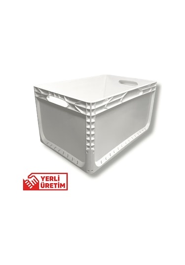 Alpbx 1.kalite Beyaz Plastik Kasa 60x40x32 Cm - Kutu 65 Litre