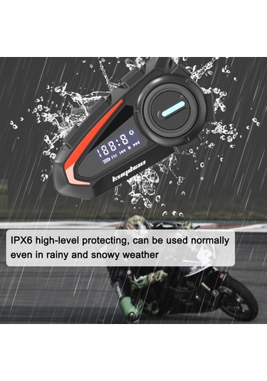 Maiyame Kuqıbao K20 Motosiklet Bluetooth Kulaklık - Akıllı Gürültü Azaltma, 30 Saat Çalışma, Ipx6 Su Geçirmez, Çift Telefon Bağlantılı