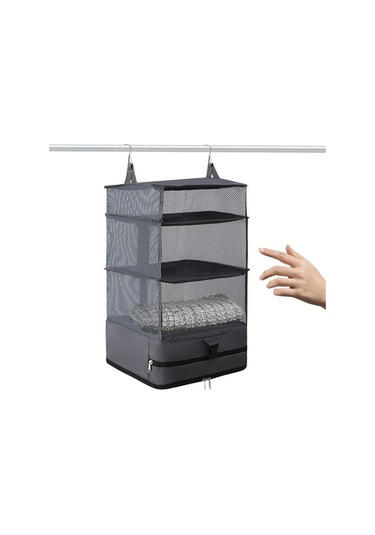 Pazly Suntek Space Seyahat Saver Rafları Koyu Katlı Katlanabilir Gri Asma 3 Wv Koyu Gri