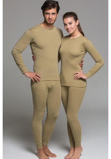 Yetişkin Termal Içlik Takım Kayak Doğa Sporları Haki