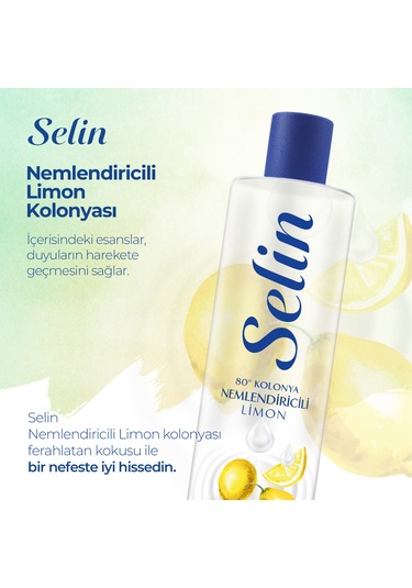 Selin 80 Derece Nemlendiricili Limon Kolonyası 2 x 400 ML