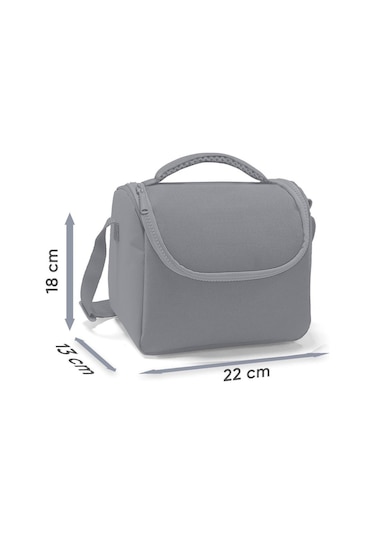 Coral High Kids Siyah Sarı Iş Makinesi Desenli Thermo Beslenme Çantası 11813