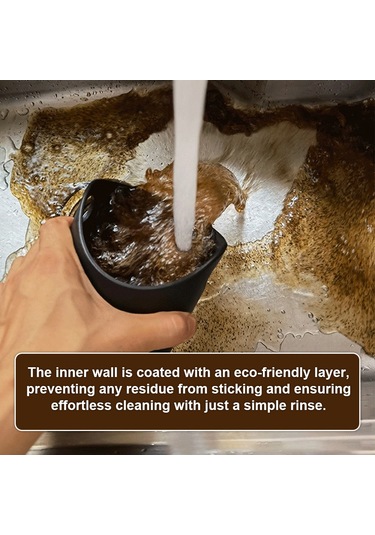 Fosenze Kahve Telve Kutusu Siyah - Gürültü Emici Kauçuk Bar İle Abs Malzeme, Kompakt Ve Dayanıklı Siyah