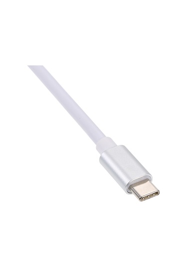 Yaozixa Type-c'den Hdmı+usb3.0+type-c'ye 3-in-1 Dönüştürücü, 4k Destekli, Pd Şarj, Gümüş, Alüminyum Kasa, Dönüşümlü Bağlantı