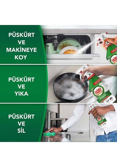 Power Sprey 3 Ü 1 Arada Bulaşık Ve Mutfak Portakal Kokulu 500 Ml