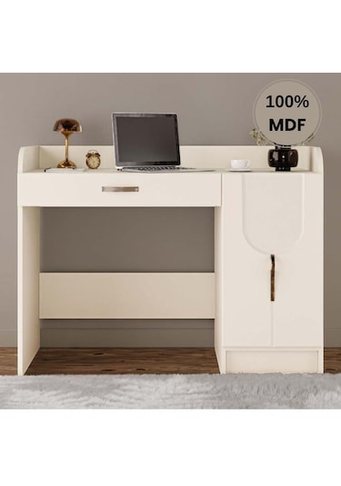 Açelya Mdf Çalışma Masası Krem