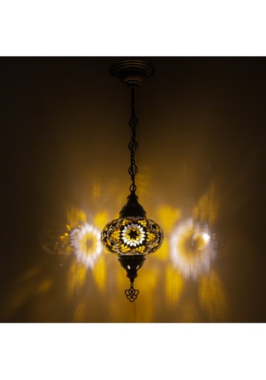 Mozaik Gece Lambası Sevgiliye Özel Tekli Sarkıt Renkli