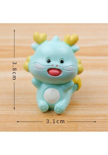 Reçine Mini Figürler Masaüstü Dekorasyonu Minyatür Heykel Yeni Reçine Süsler Bahçe Ejderha