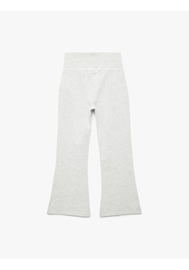 Koton Pamuklu İspanyol Paça Slim Fit Basic Pantolon Gri Melanj 6wkg40096ak Gri Melanj