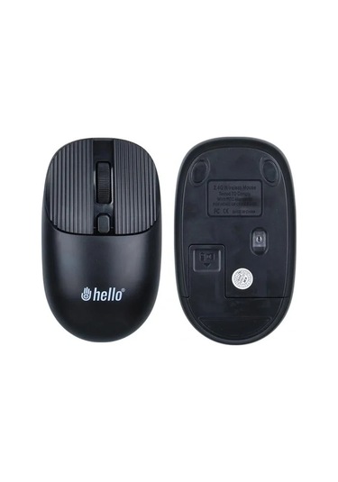 Hello Hl-21808 Siyah 1000 Dpı 2.4ghz Kablosuz Bluetooth Mouse 001