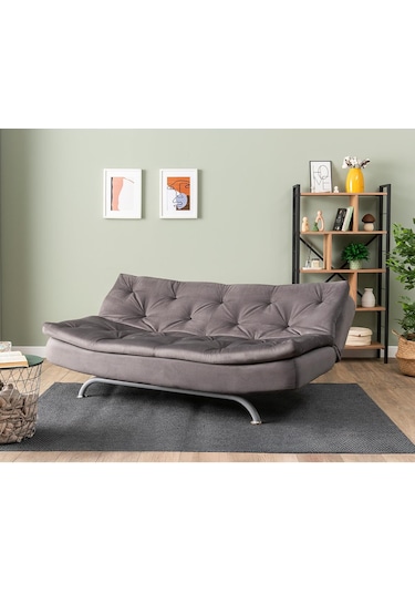 Pafu Rivo Üçlü Yataklı Koltuk - Soho Gri Gri
