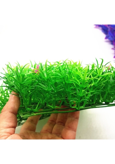 Sones 2 Pcs Simülasyon Çim Alışveriş Merkezi Kapalı Ve Açık Balık Tankı Kaplumbağa T Yeşil Bitki Dekorasyonu, Yapay Bitki 57053900