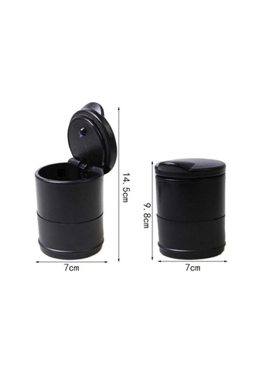 Carmind Mavi Işıklı Kapaklı Oto Küllük Universal