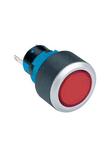 22mm Sinyal Lambası 2p Led Voltajı 10v 24v Ve 220v Sarı