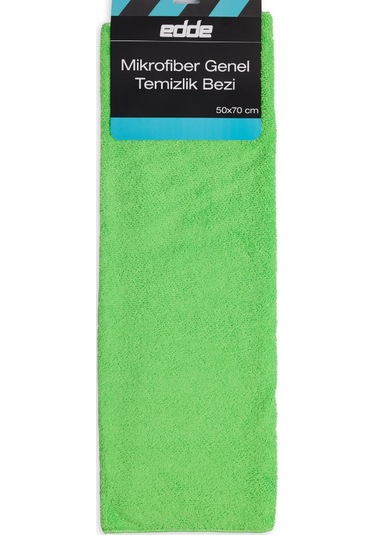 Edde Araba Araç Oto Mikrofiber Genel Temizlik Bezi Yeşil 50x70 Cm