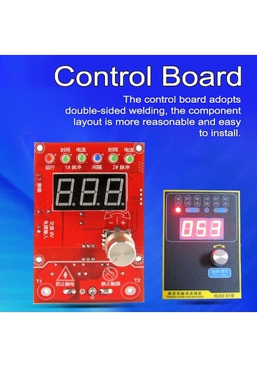 Trendooze Zamanı Transformatör Spot Puls Makinesi Kontrol Kontrol Kaynağı Kartı Ekran Dijital Cihazı Çift Ayarlanabilir Akım Jp